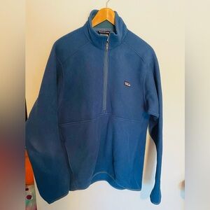 Patagonia Men's Vintage 90s Zip-Up Blue Fleece Medium